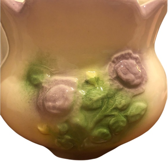 Vintage Ungemach Pottery (UPCO) Basket Floral 8” - Picture 4 of 8